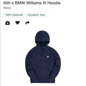 Kith x BMW navy blue sweatshirt